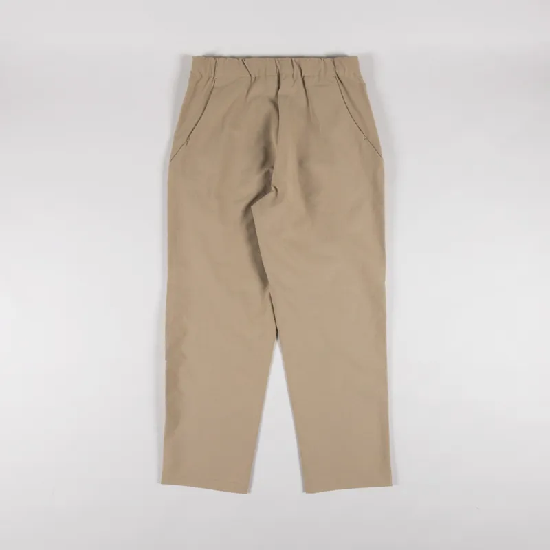 Goldwin One Tuck Tapered Stretch Pants Clay Beige-1