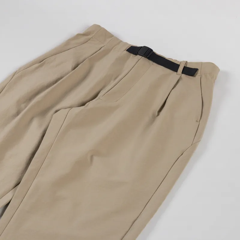 Goldwin One Tuck Tapered Stretch Pants Clay Beige-5