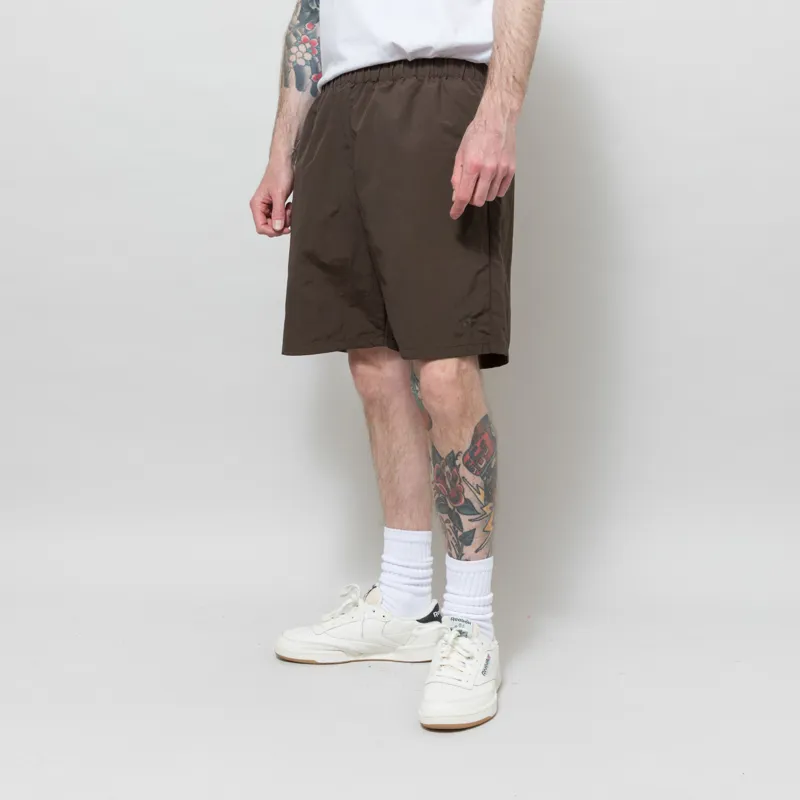 Goldwin Nylon Shorts Jet Brown-1