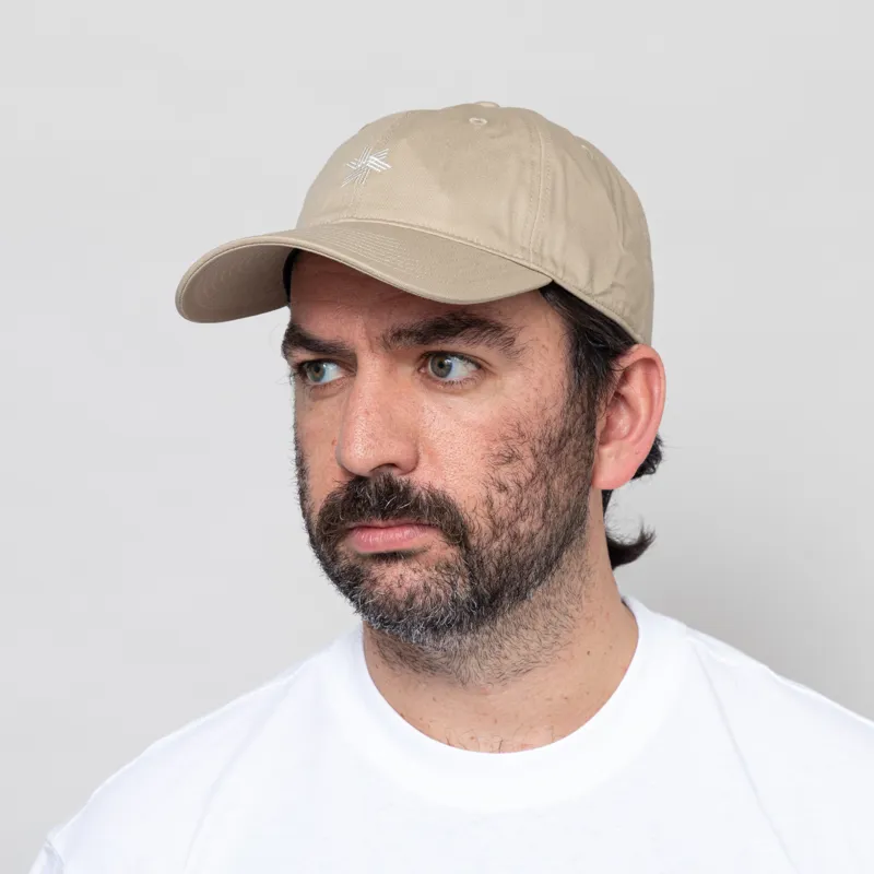 Goldwin Logo Cotton Cap Oak Beige