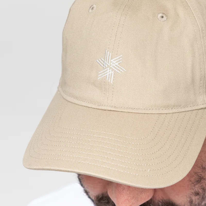 Goldwin Logo Cotton Cap Oak Beige-3