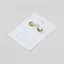 A Weathered Penny Womens Gold Fleur Hoop Earrings