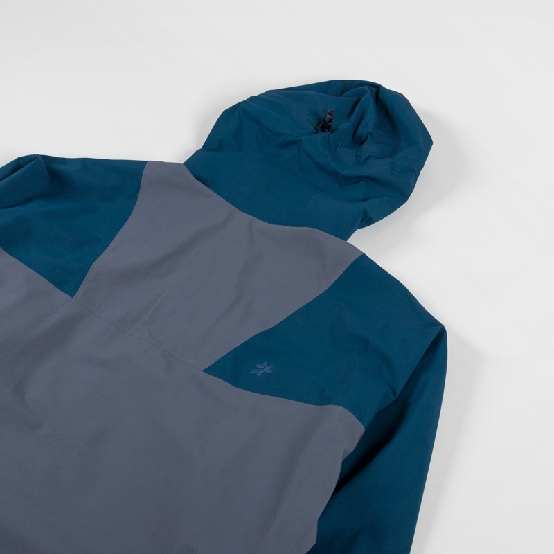 Goldwin Pertex Shieldair Mountaineering Jacket Focus Gray Navy Blue-5