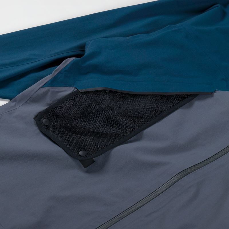 Goldwin Pertex Shieldair Mountaineering Jacket Focus Gray Navy Blue-10