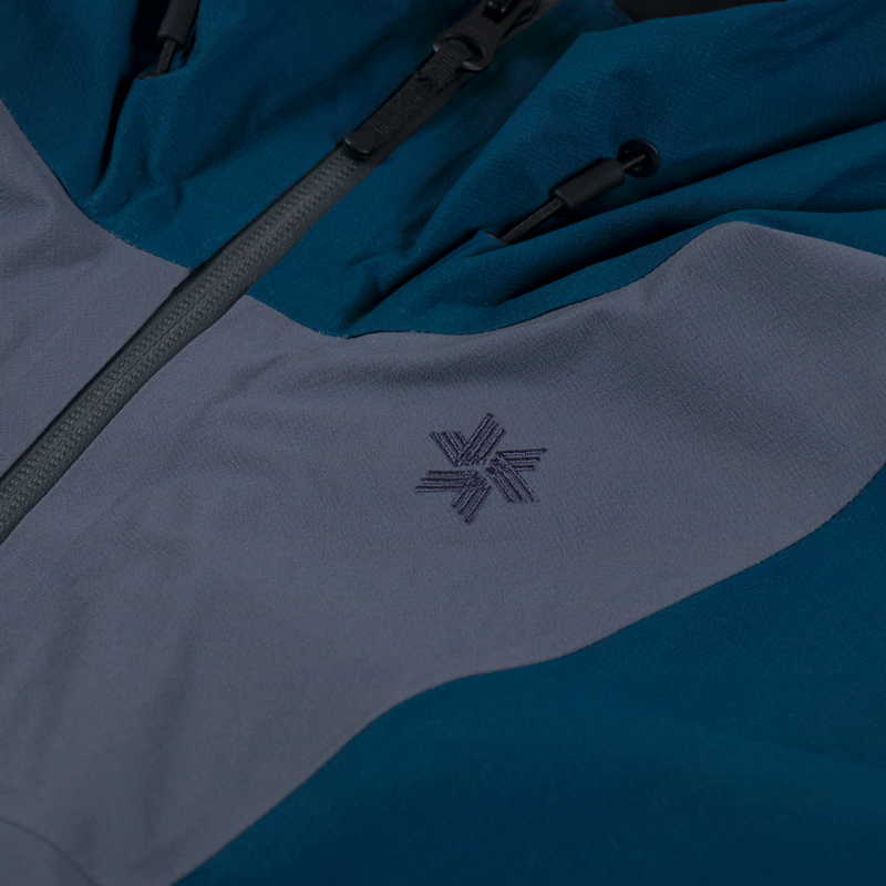 Goldwin Pertex Shieldair Mountaineering Jacket Focus Gray Navy Blue-8