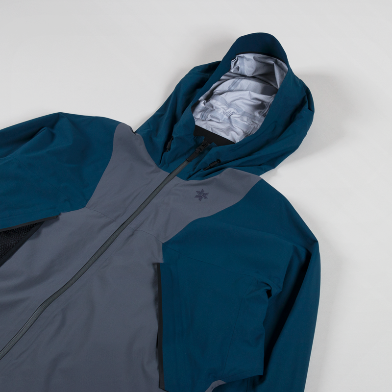 Goldwin Pertex Shieldair Mountaineering Jacket Focus Gray Navy Blue-3