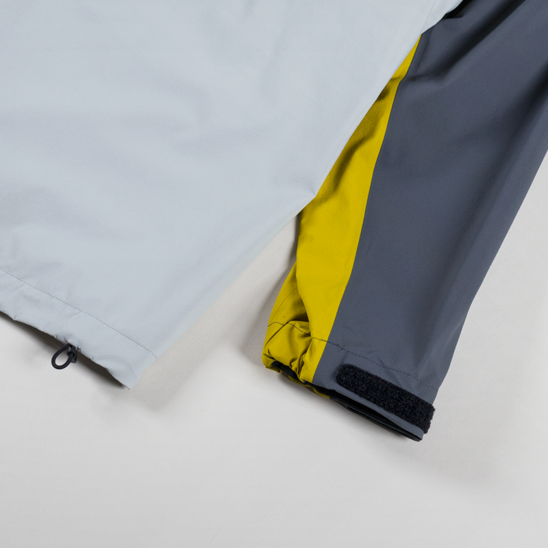 Goldwin Pertex Shieldair Mountaineering Jacket Gray Acid Yellow-12