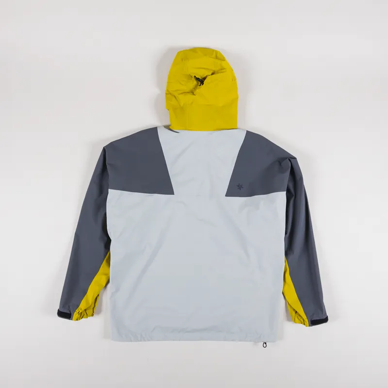 Goldwin Pertex Shieldair Mountaineering Jacket Gray Acid Yellow-2