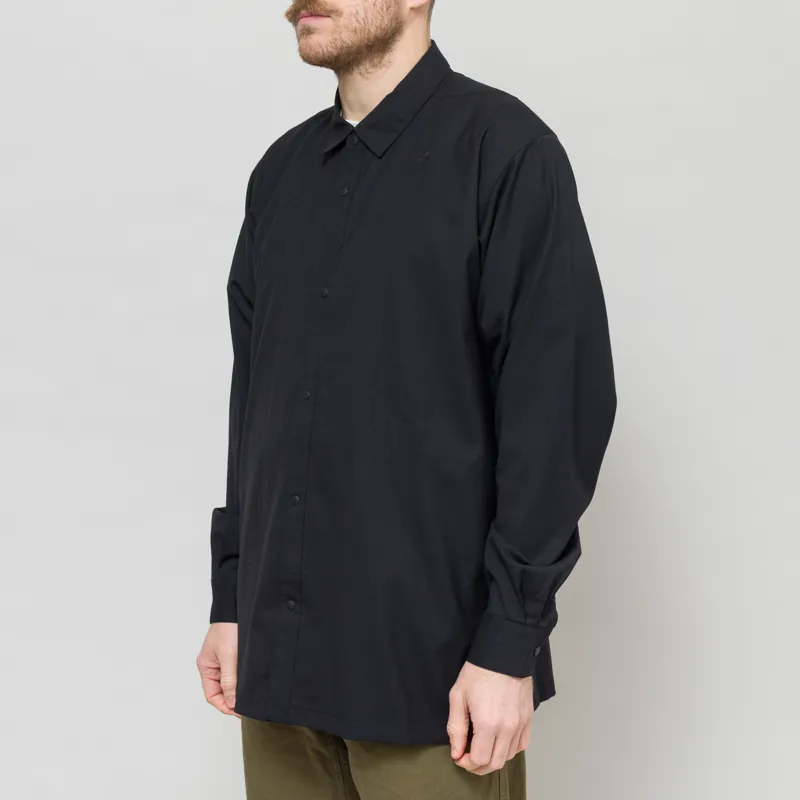 Goldwin Wool Hike Shirt Black-1