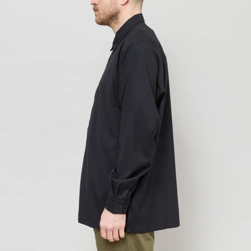 Goldwin Wool Hike Shirt Black-2