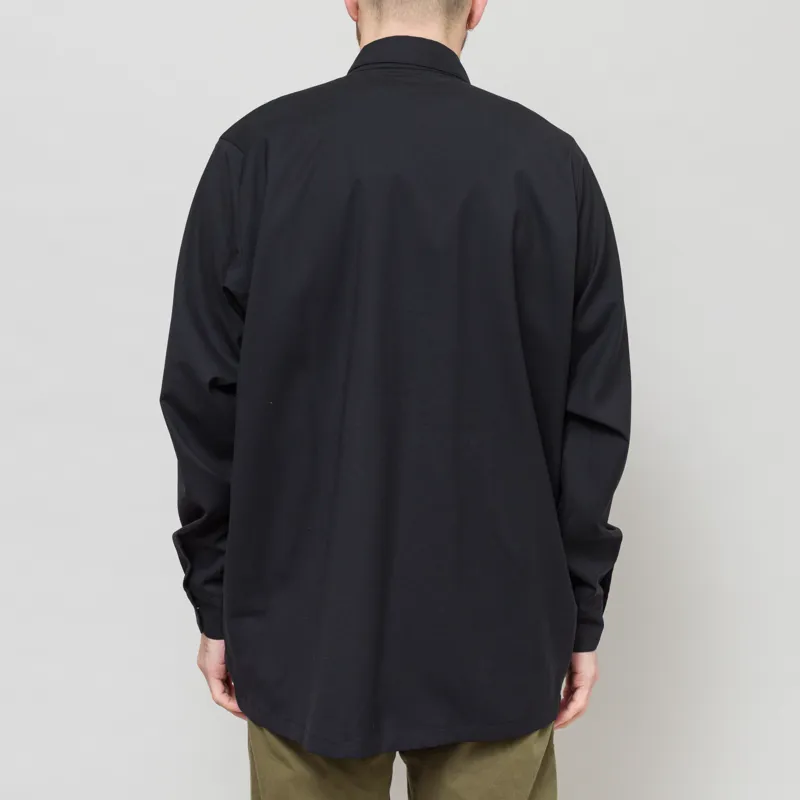 Goldwin Wool Hike Shirt Black-3