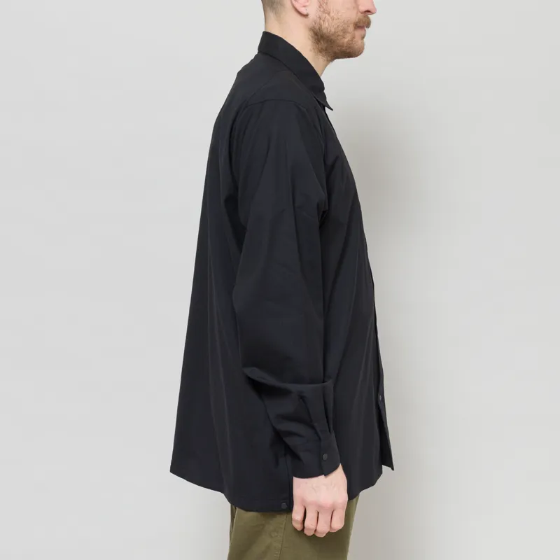 Goldwin Wool Hike Shirt Black-4