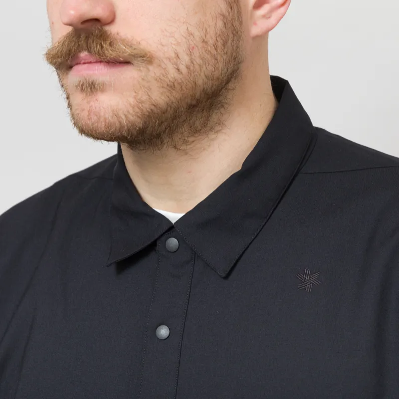 Goldwin Wool Hike Shirt Black-5
