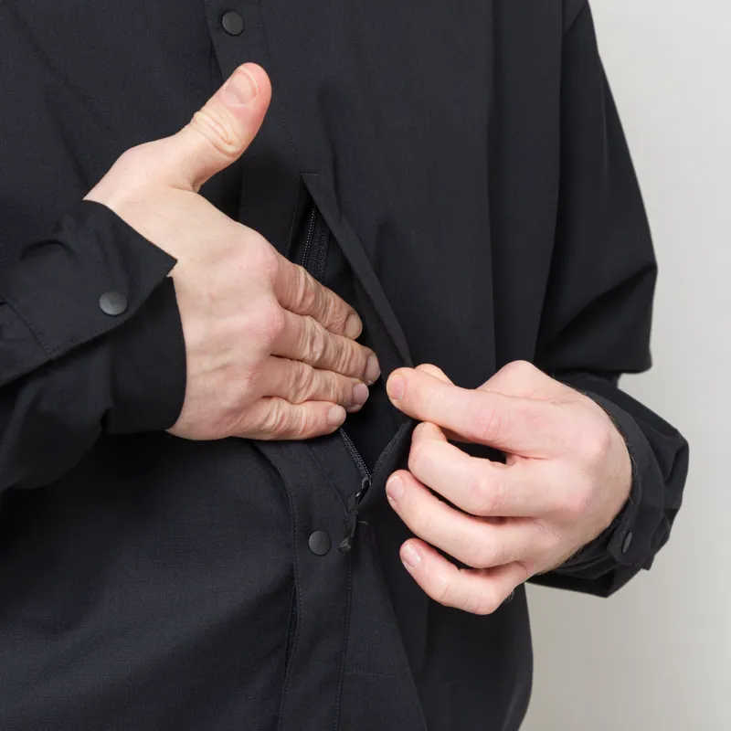 Goldwin Wool Hike Shirt Black-8