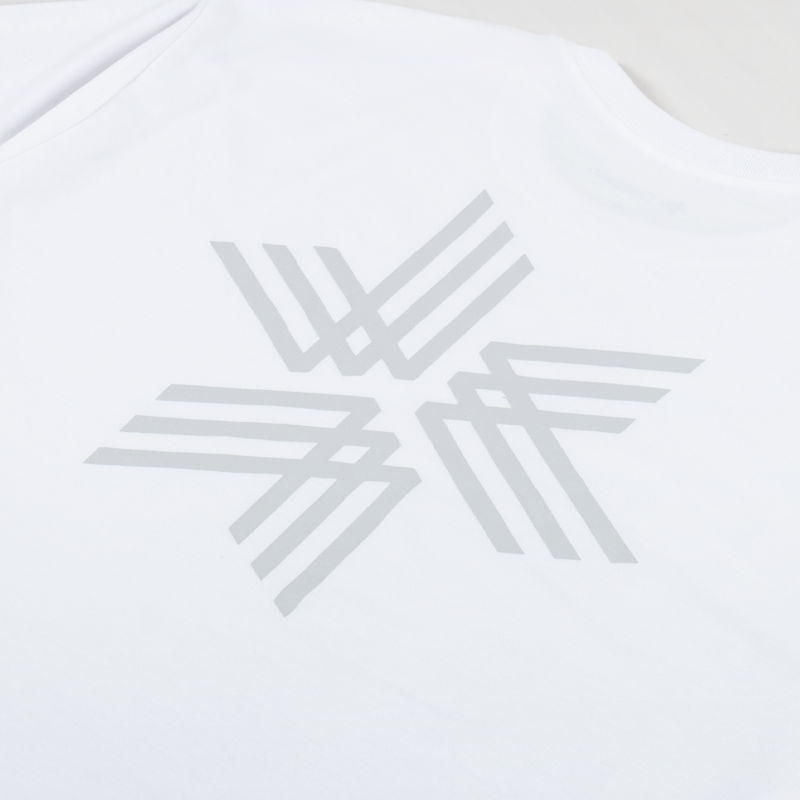 Goldwin Big Logo Print T Shirt White-4