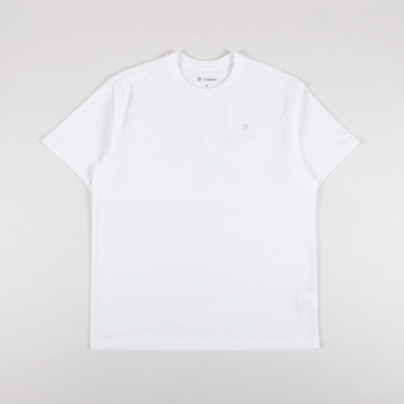 Goldwin Big Logo Print T Shirt White-1