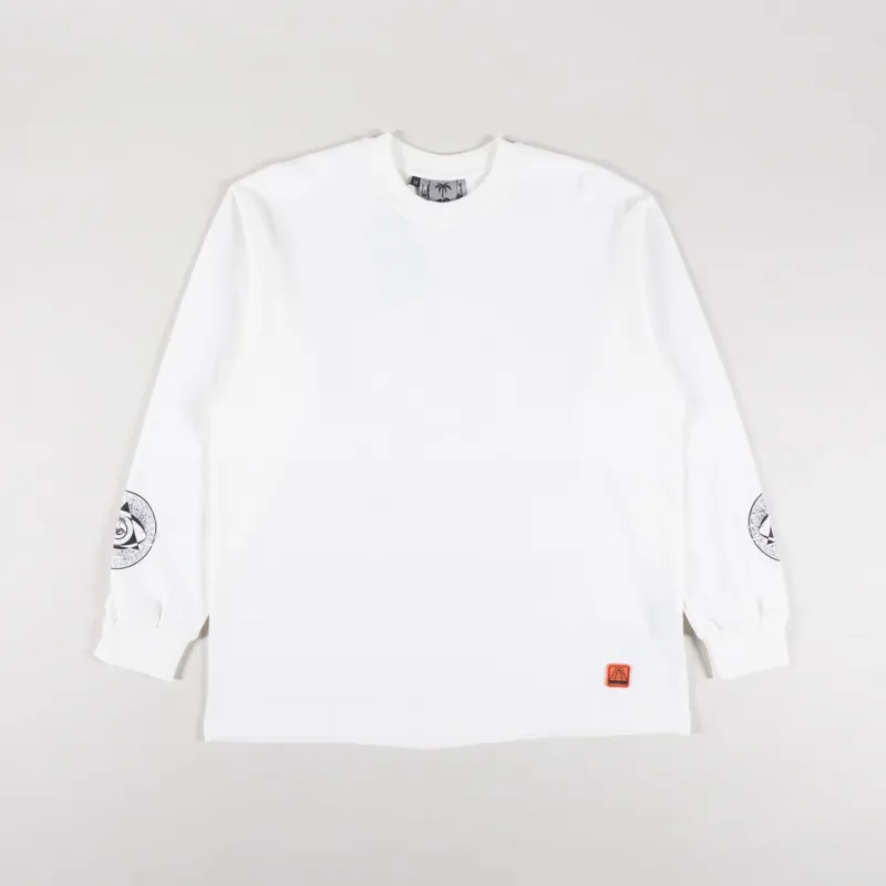 Woodensun Gong Gnome Long Sleeve T Shirt White-1