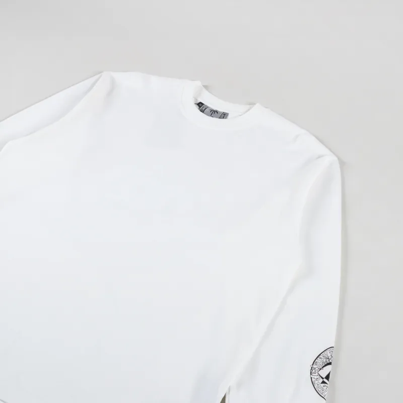Woodensun Gong Gnome Long Sleeve T Shirt White-3