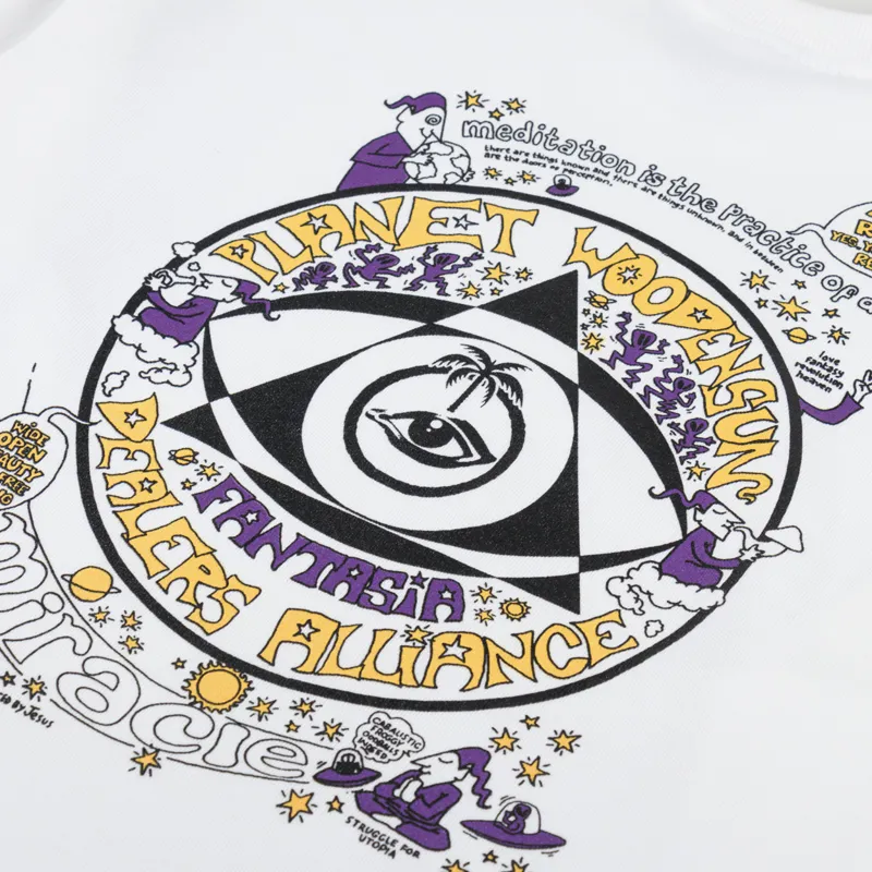 Woodensun Gong Gnome Long Sleeve T Shirt White-4