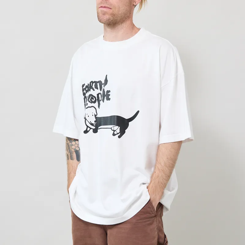 Earth People Googe T Shirt White-1