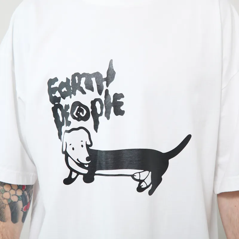 Earth People Googe T Shirt White-4