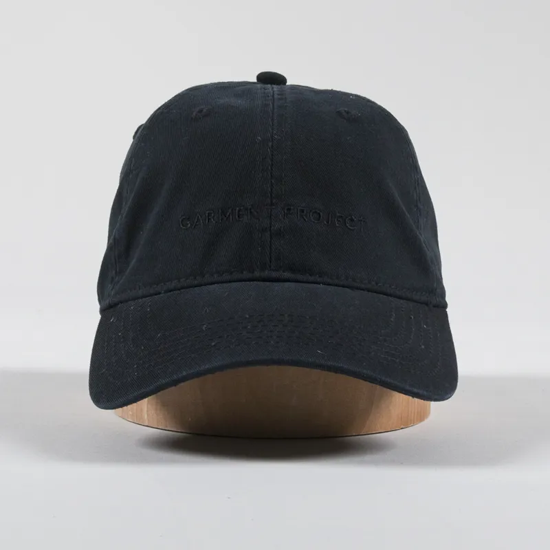 Garment Project Heavy Wash Cap Black-2
