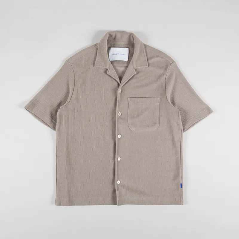 Garment Project Camp Collar Shirt Earth Knit