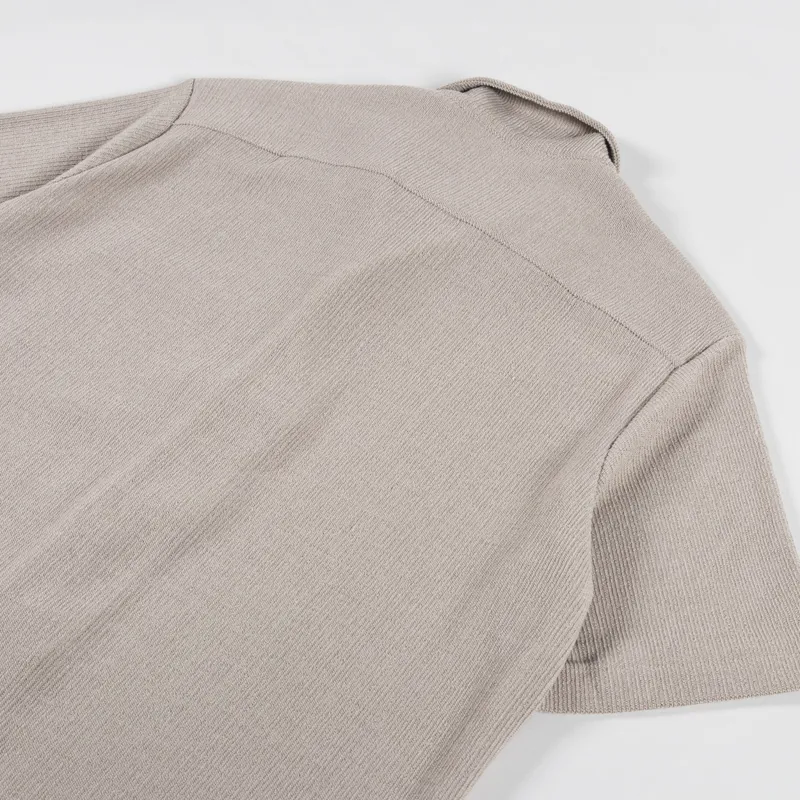 Garment Project Camp Collar Shirt Earth Knit-3