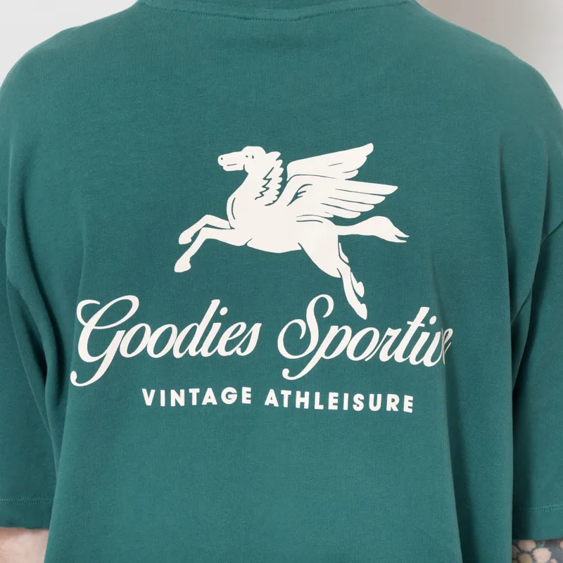 Goodies Sportive Pegasus T Shirt Green-6
