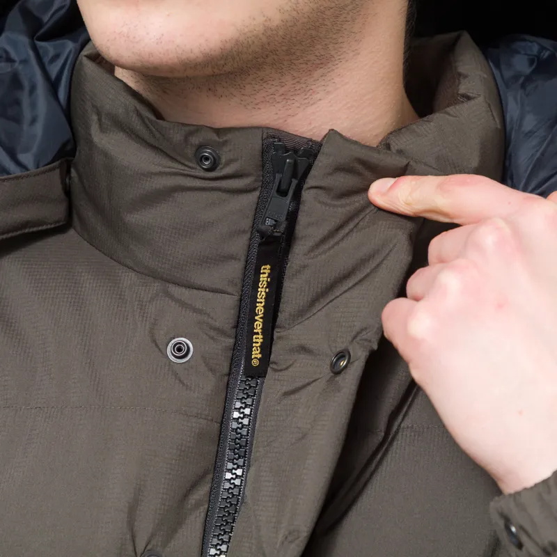 thisisneverthat GORE-TEX WINDSTOPPER Expedition Down Jacket Olive Drab-7