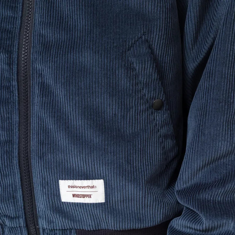 thisisneverthat GORE-TEX WINDSTOPPER Cord Jacket Navy-7