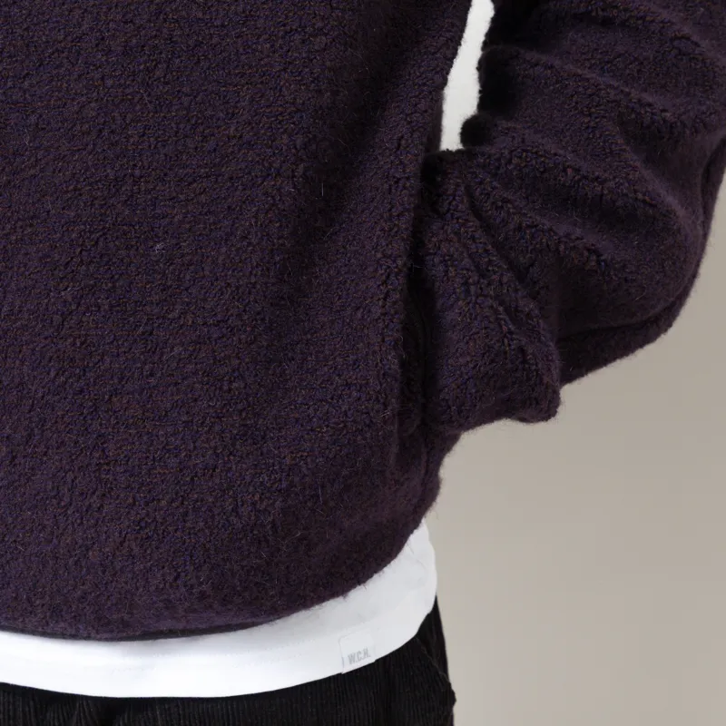 thisisneverthat GORE-TEX WINDSTOPPER Wool Fleece Crew Navy-8