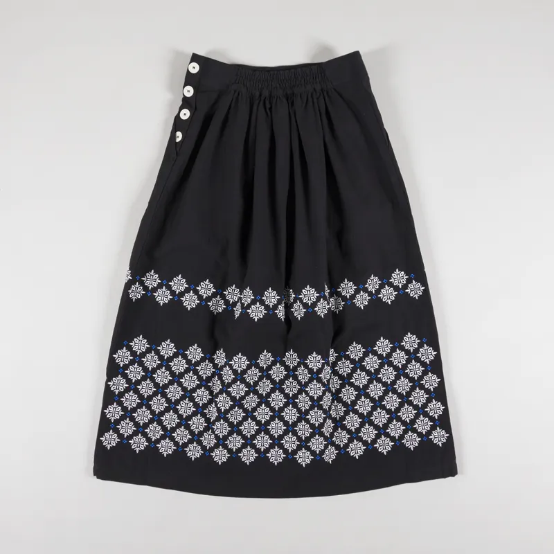 Sideline Womens Gaia Skirt Black Embroidery -4