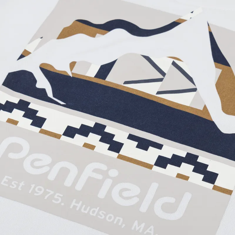 Penfield Geo Back Print Sweatshirt Nimbus Cloud-7
