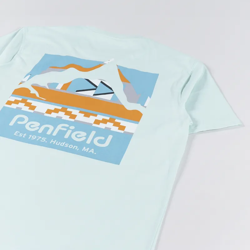 Penfield Geo Back Print T Shirt Surf Spray-5