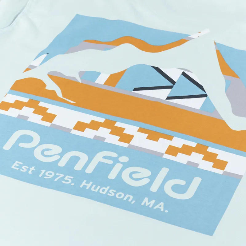 Penfield Geo Back Print T Shirt Surf Spray-6