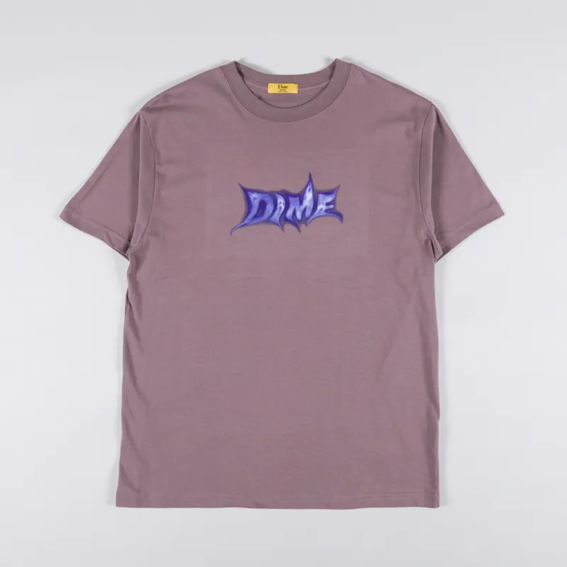 Dime Ghostly Font T Shirt Twilight Mauve