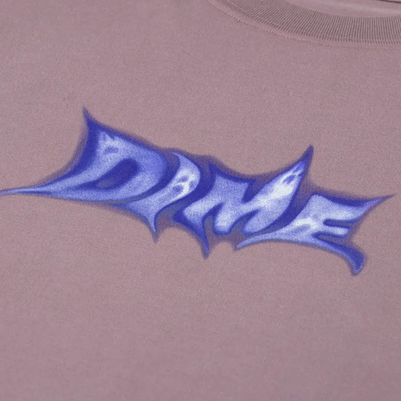 Dime Ghostly Font T Shirt Twilight Mauve-1