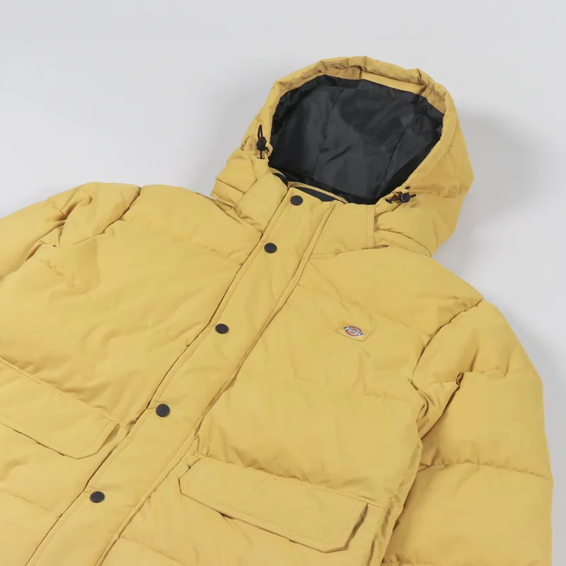 Dickies Glacier View Puffer Jacket Honey Gold-5