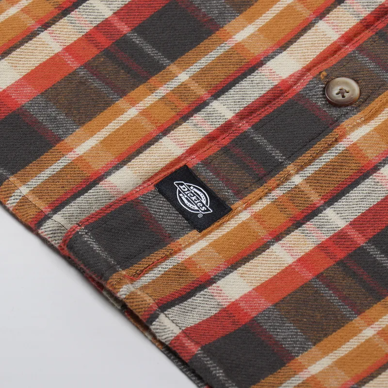 Dickies Glenmora Shirt Brown Duck-5