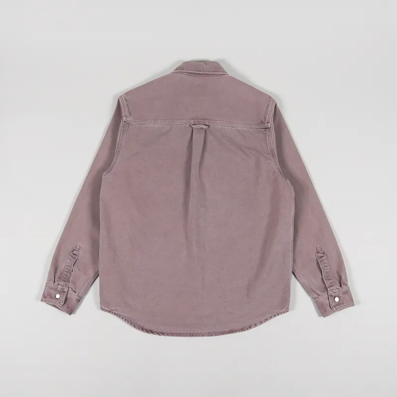 Carhartt WIP Glenn Shirt Jac Dark Plum Faded-2