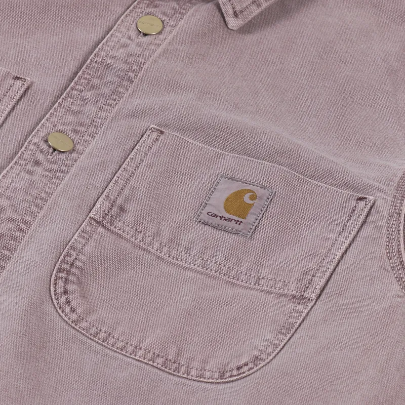 Carhartt WIP Glenn Shirt Jac Dark Plum Faded-5