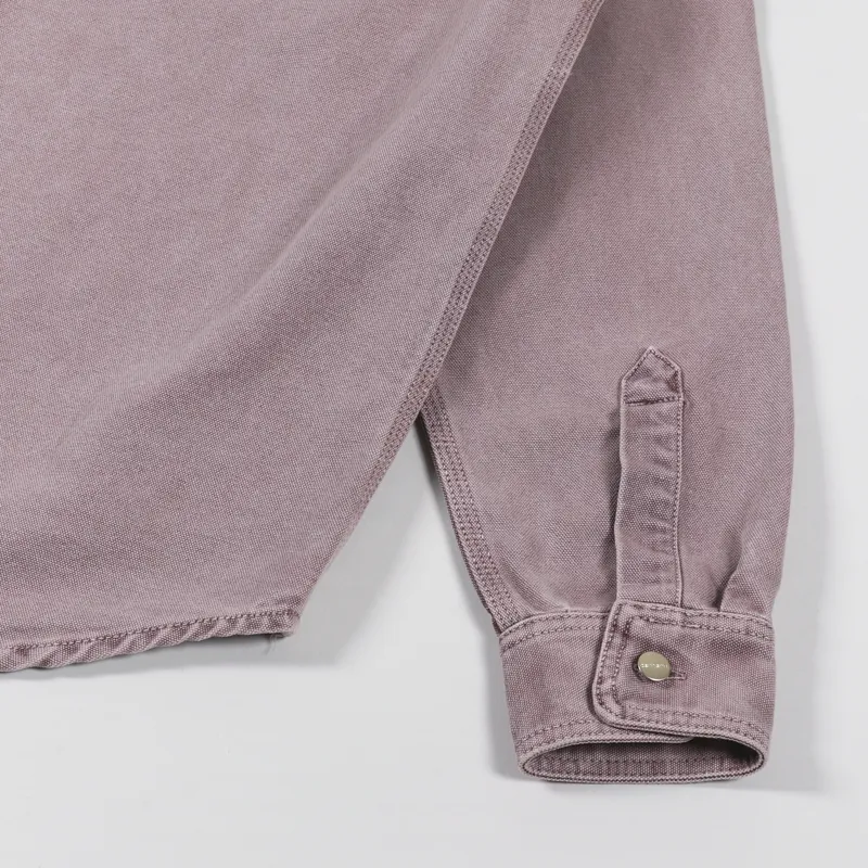 Carhartt WIP Glenn Shirt Jac Dark Plum Faded-8