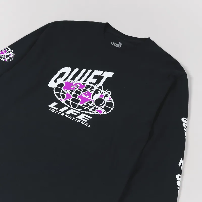 The Quiet Life Global Long Sleeve T Shirt Black-2