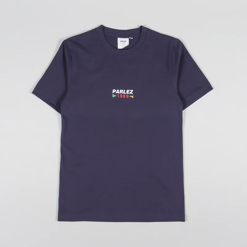 Parlez Globe T Shirt Navy-1