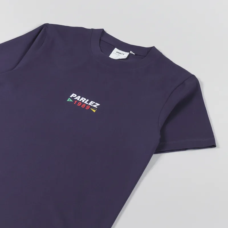 Parlez Globe T Shirt Navy-3