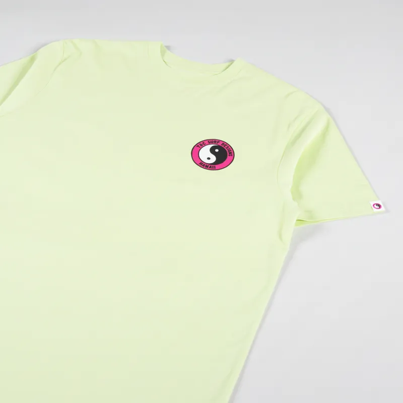 T And C Surf Gnar Gull T Shirt Washed Lime-3