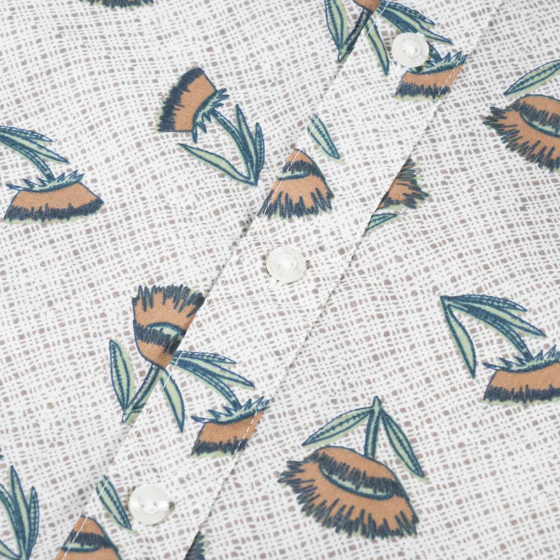 Patagonia Go To Shirt Summer Plant Wool White-2