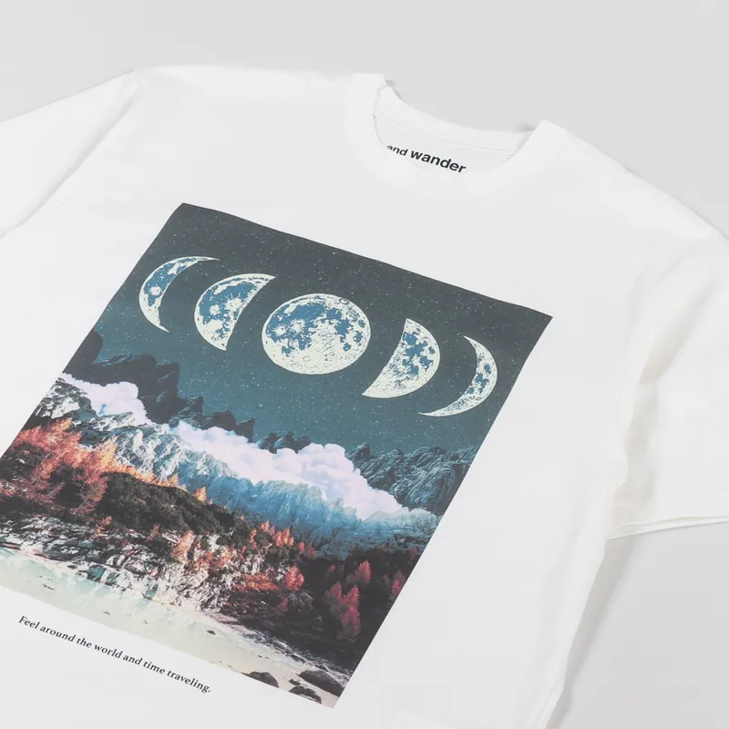 And Wander Going T Shirt Off White-2