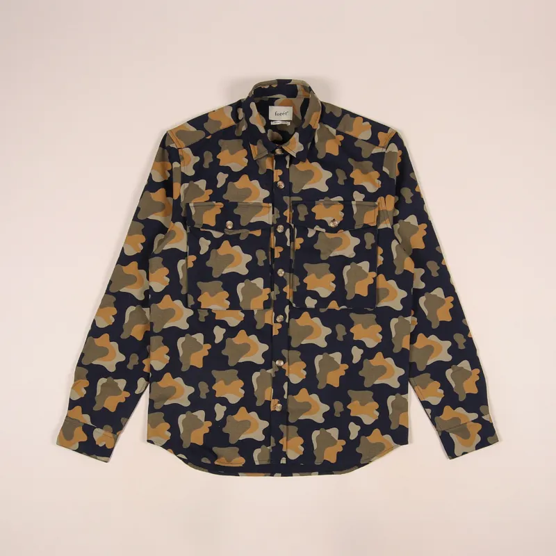 Foret Gone Shirt Camo Navy